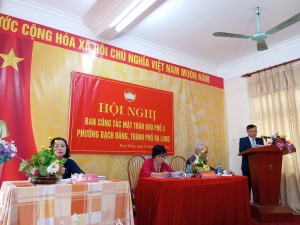 Bạch Đằng tổ chức thành công hội nghị Ban Công tác Mặt trận các khu dân cư, nhiệm kỳ 2024-2026