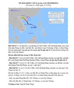 Bão số 2 sắp vào vịnh Bắc Bộ, hướng vào Quảng Ninh - Hải Phòng