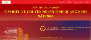 Cuộc thi trực tuyến “Tìm hiểu về chuyển đổi số tỉnh Quảng Ninh” năm 2024